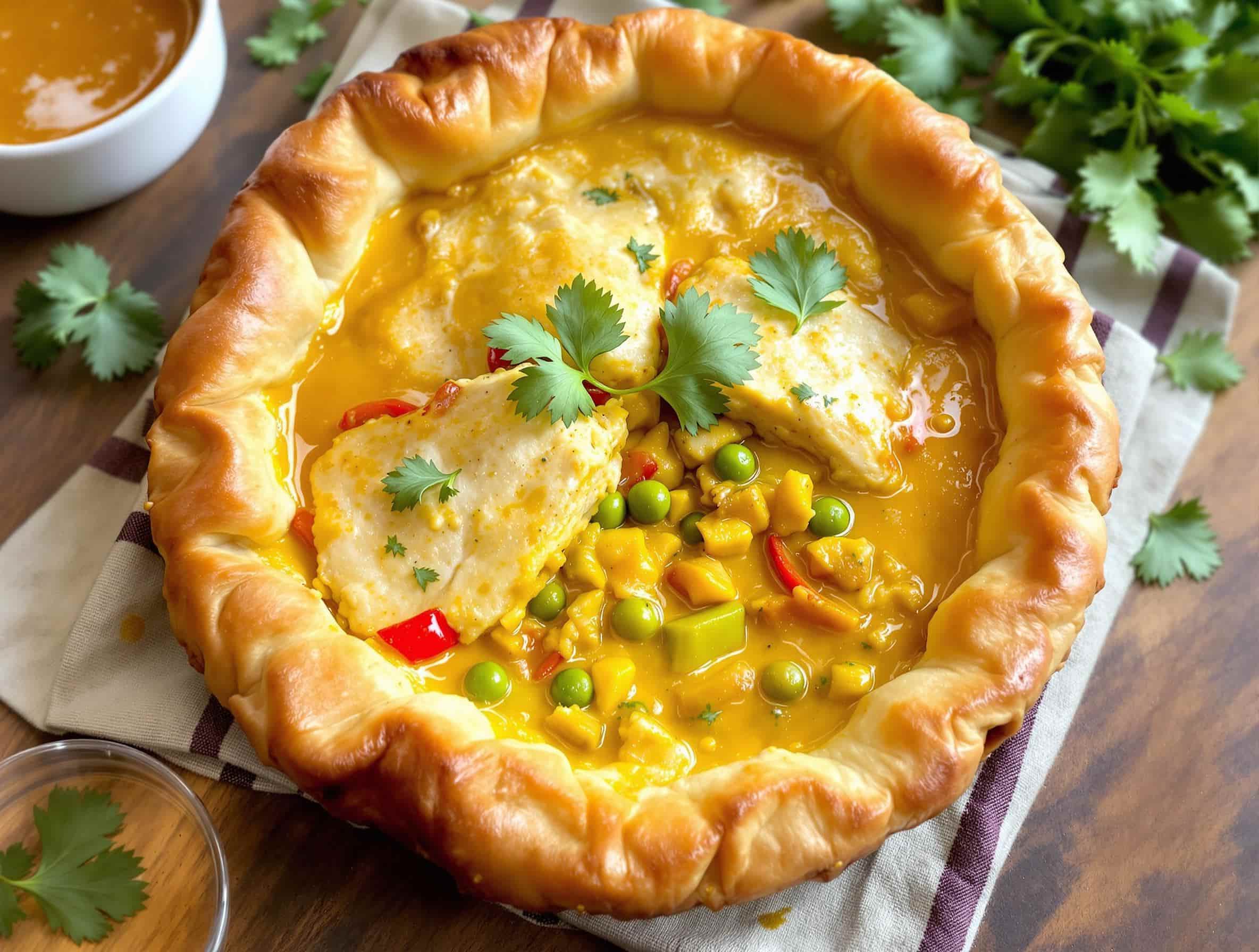 curry chicken potpie