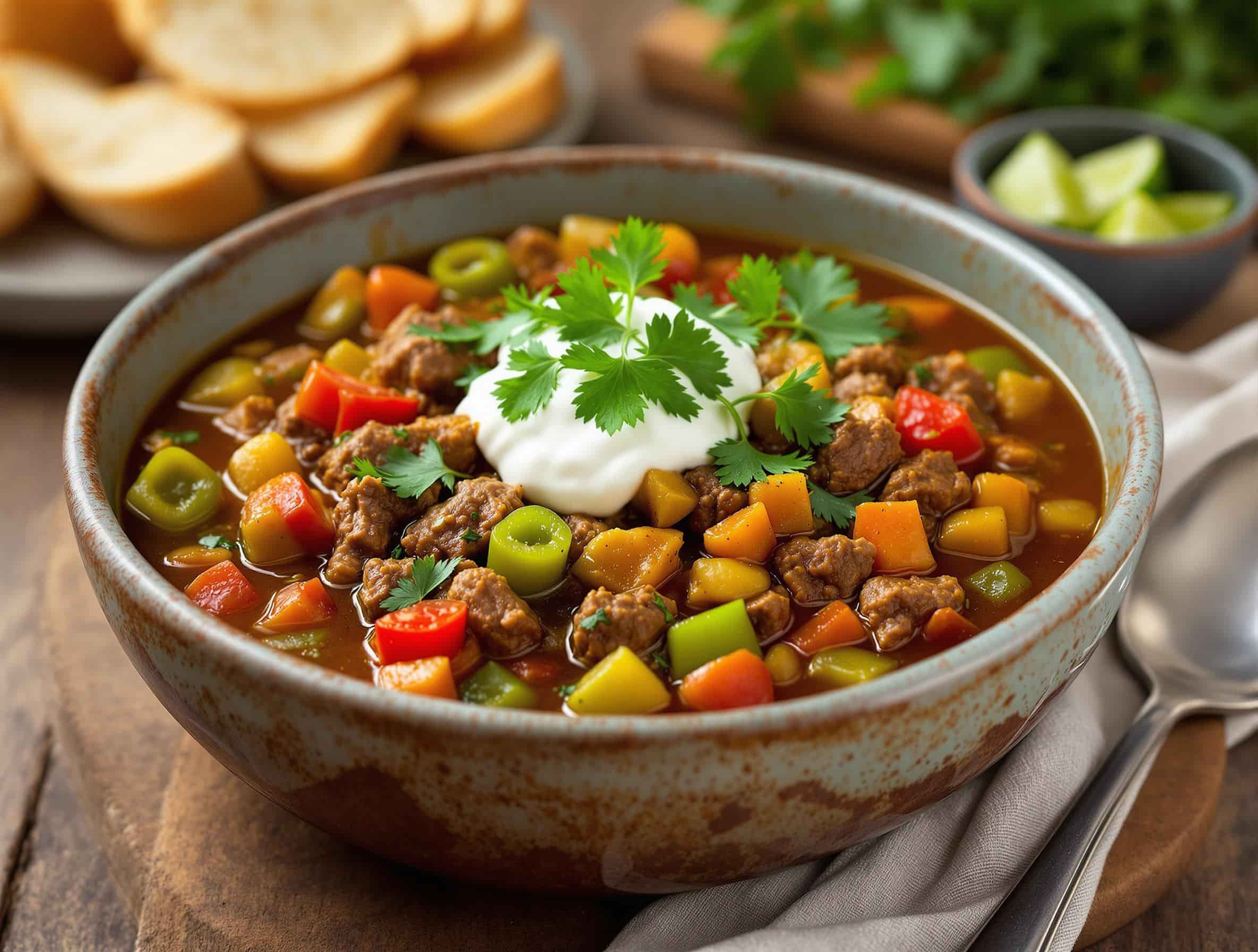 Beef green Chili Stew