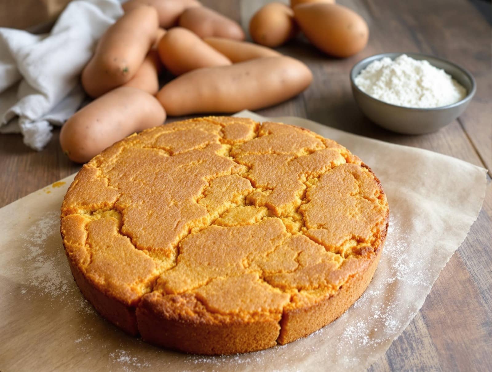 3-Ingredient Sweet Potato Cake