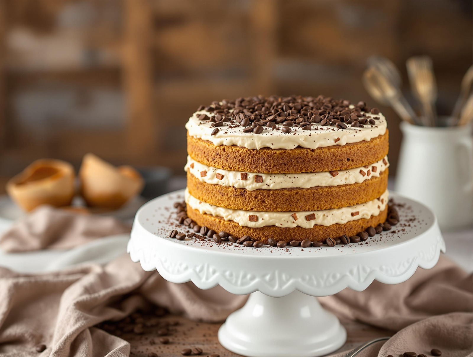 Tiramisu Layer Cake