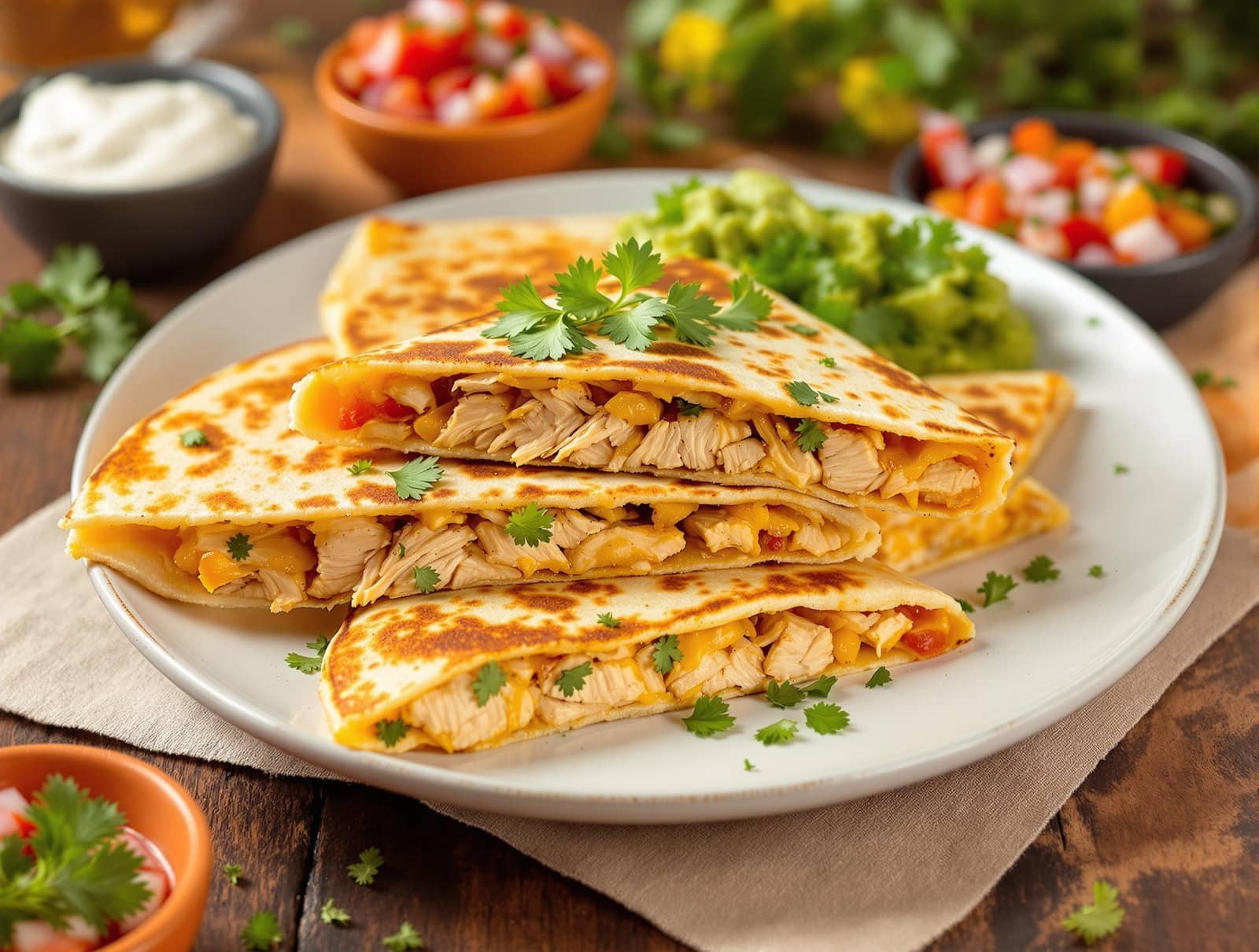 quesadillas de pollo