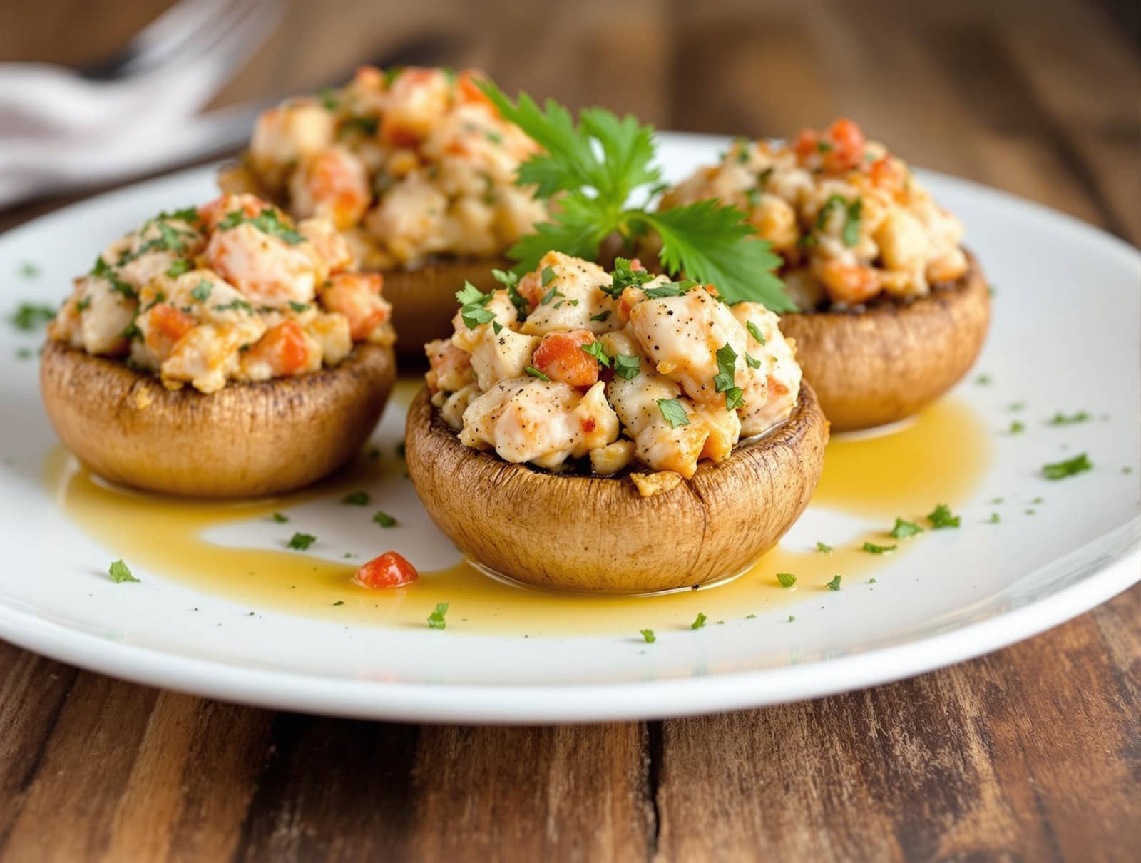 red lobster stuffed mushrooms