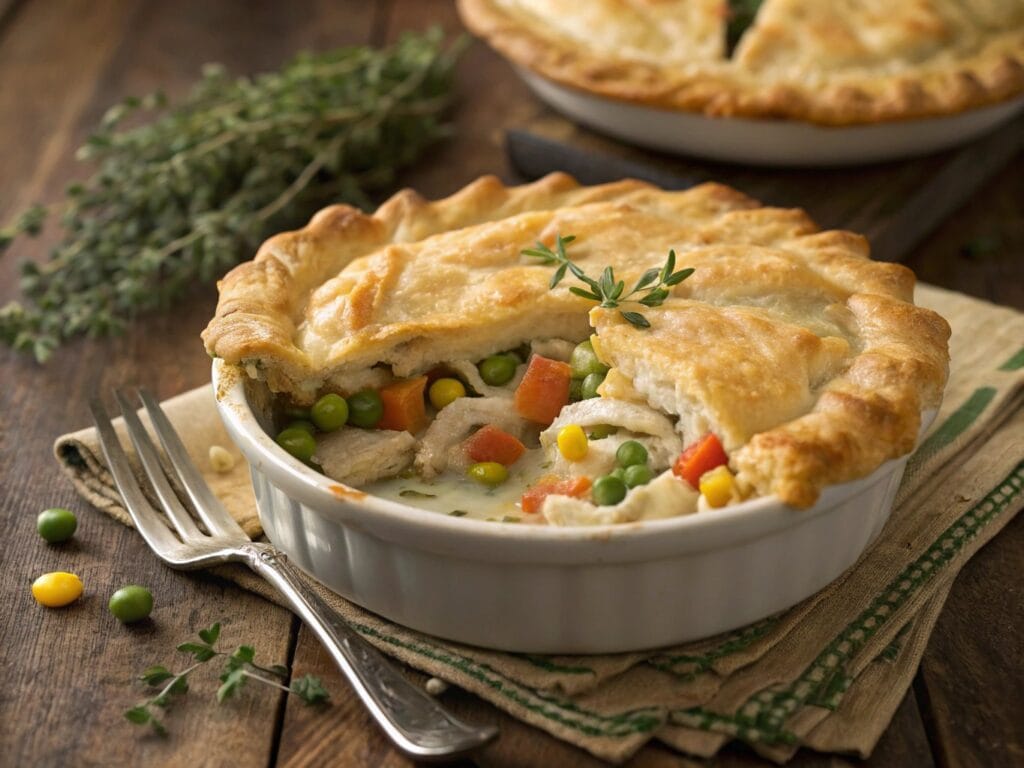 Chicken Pot Pie Using Crescent Rolls