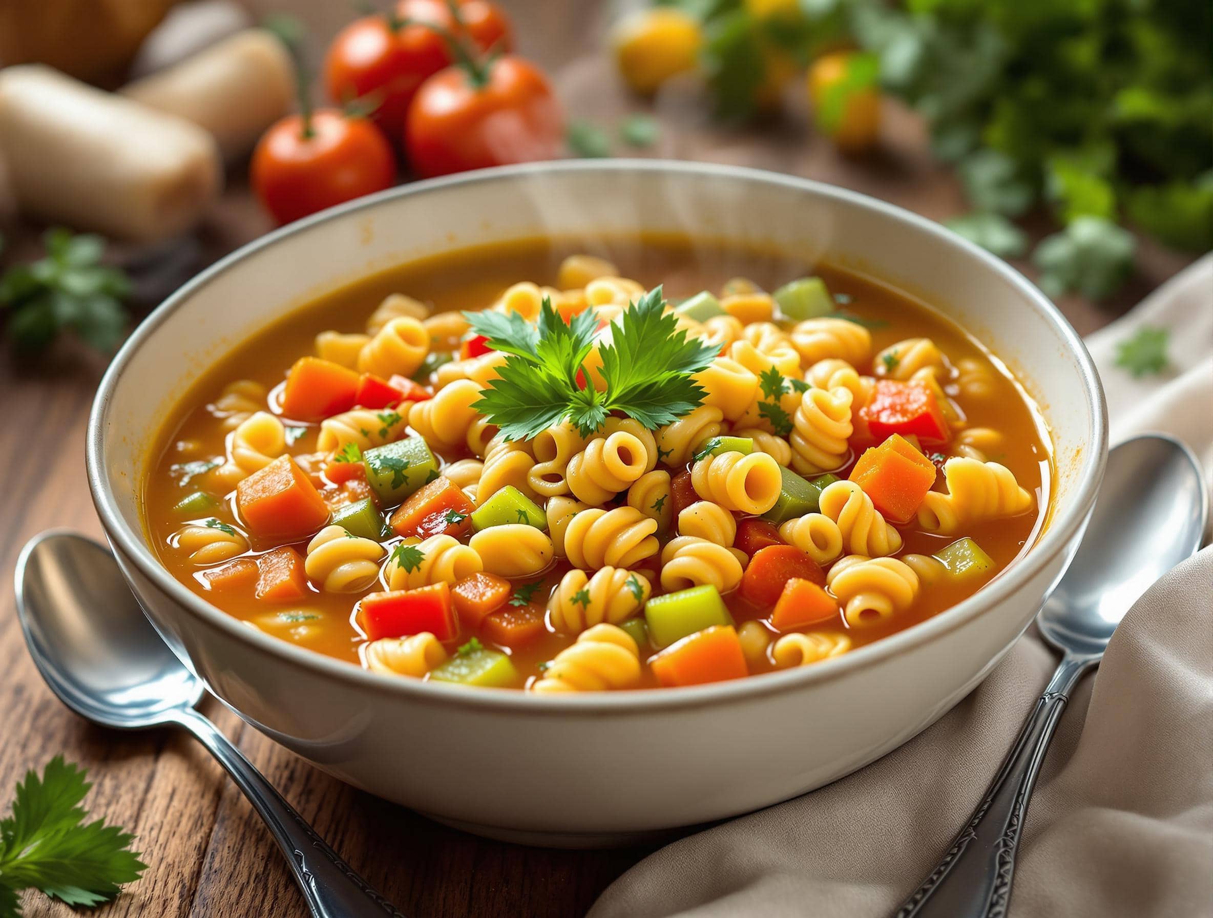 Ditalini pasta soup