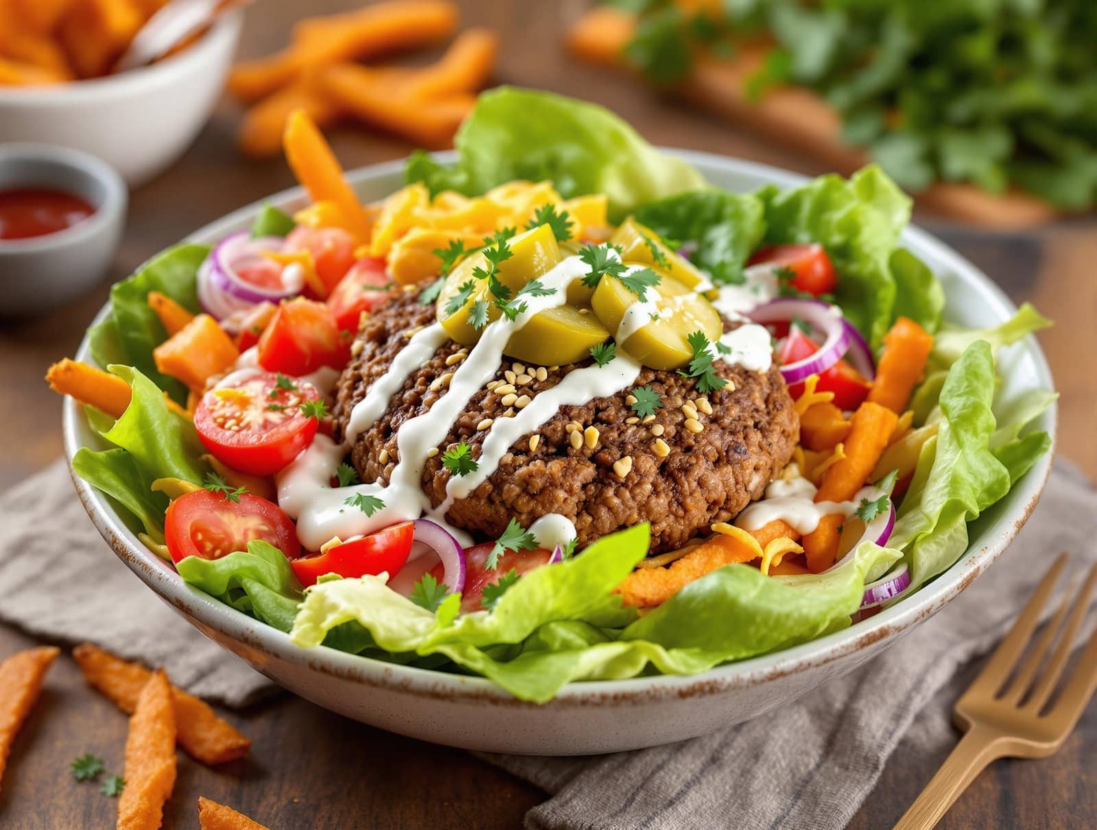 burger bowl recipe