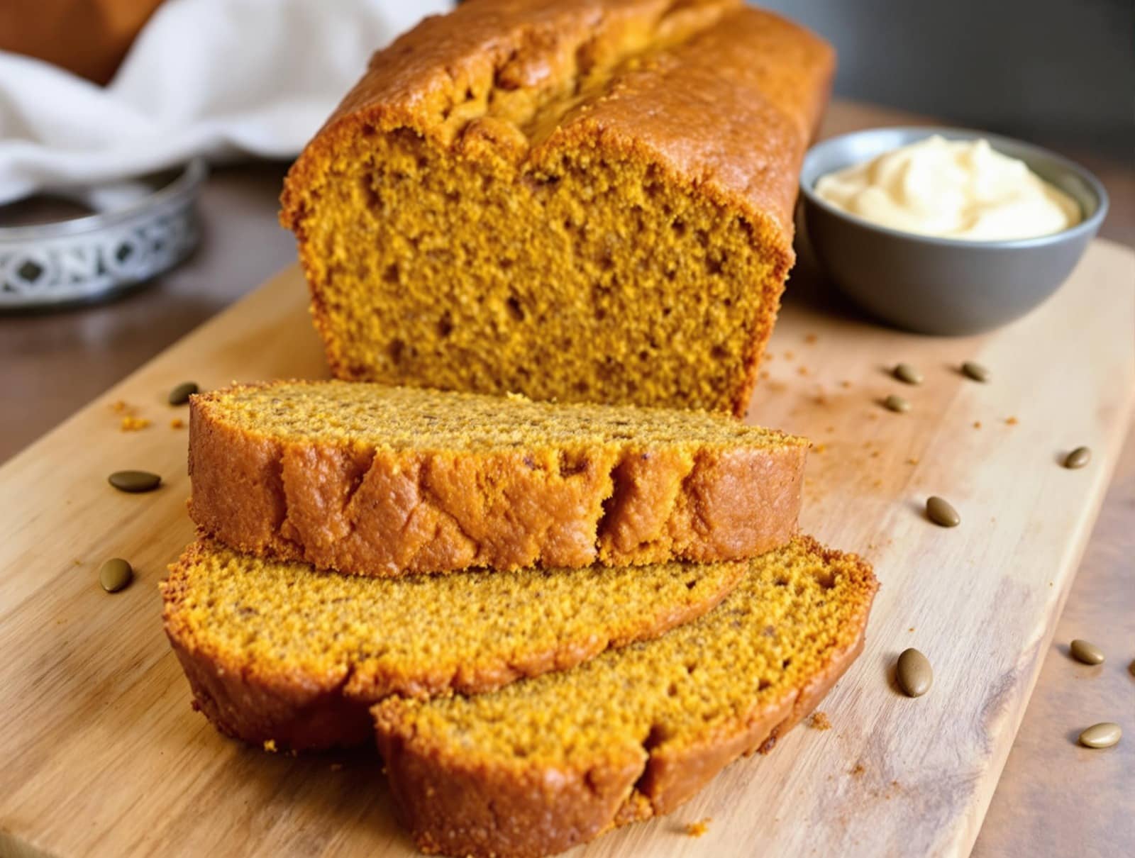 3 ingredient pumpkin bread with spice cake mix