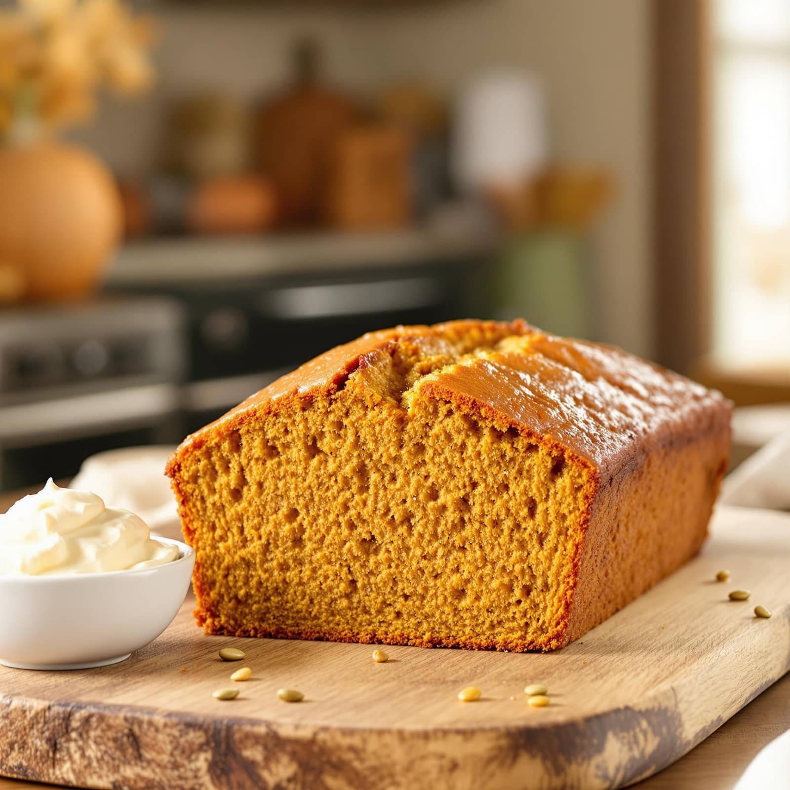 2 ingredient pumpkin bread with cake mix