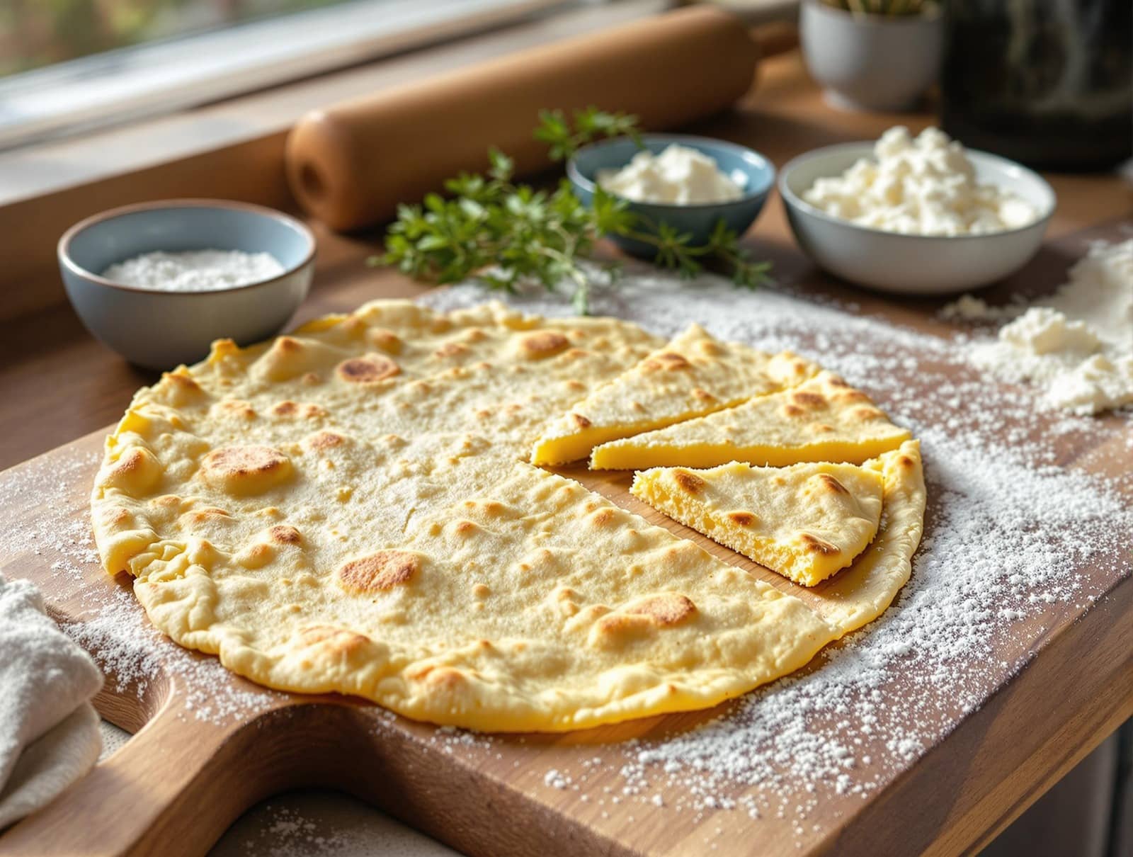 Cottage Cheese Flatbread 2 Ingredients