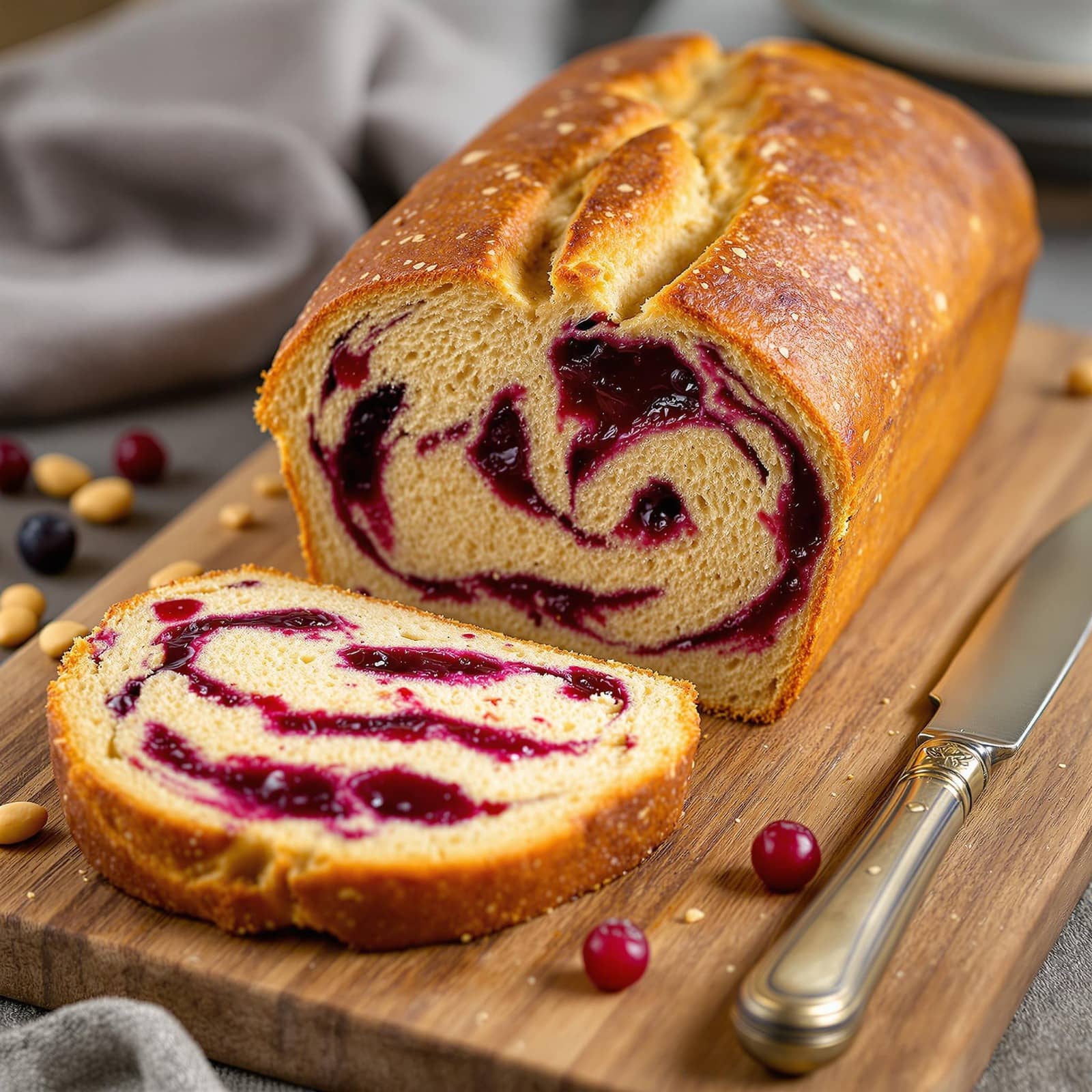 Peanut butter and jelly sourdough