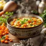 bone broth and vegetable soup