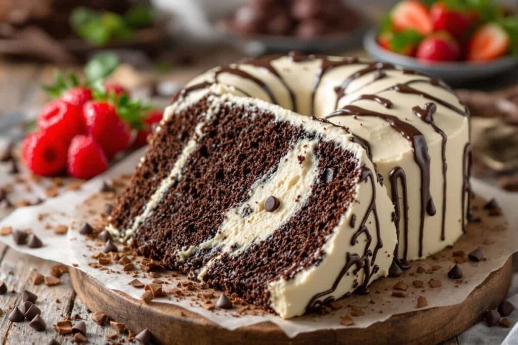 Chocolate Cream Cheese Pound Cake