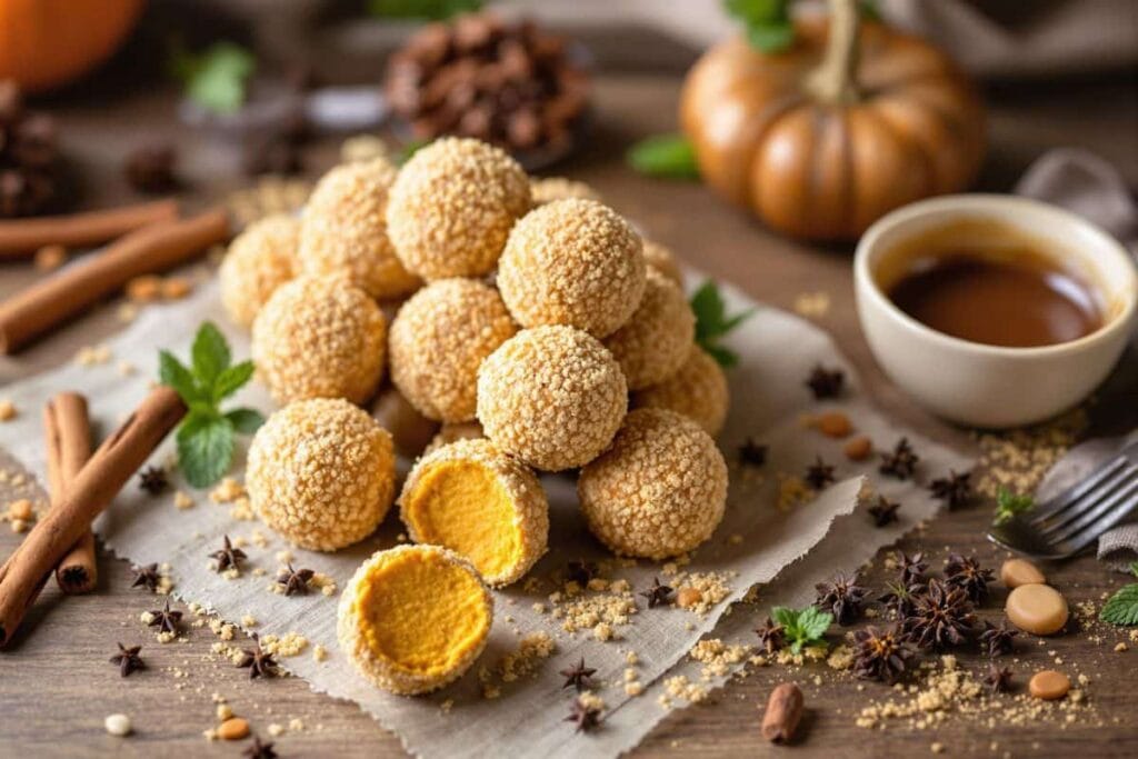 3-Ingredient Pumpkin Cheesecake Balls