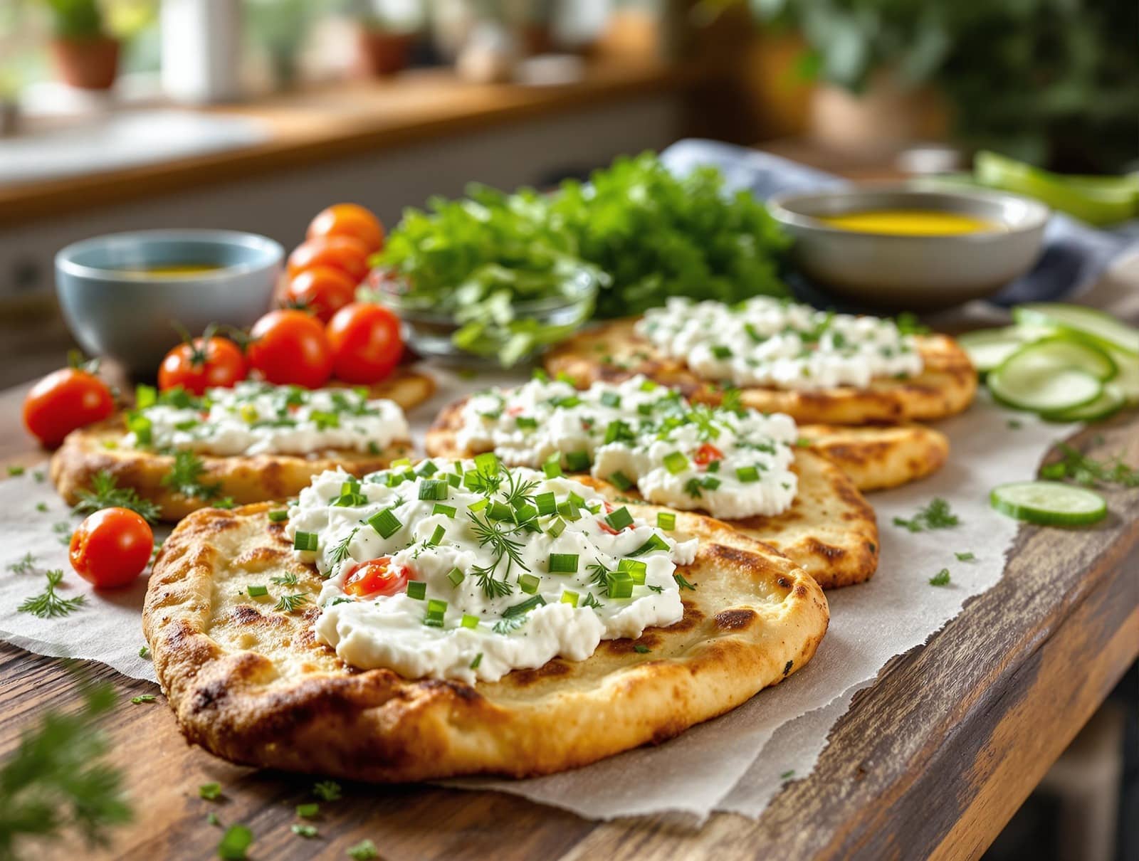 cottage cheese flatbread