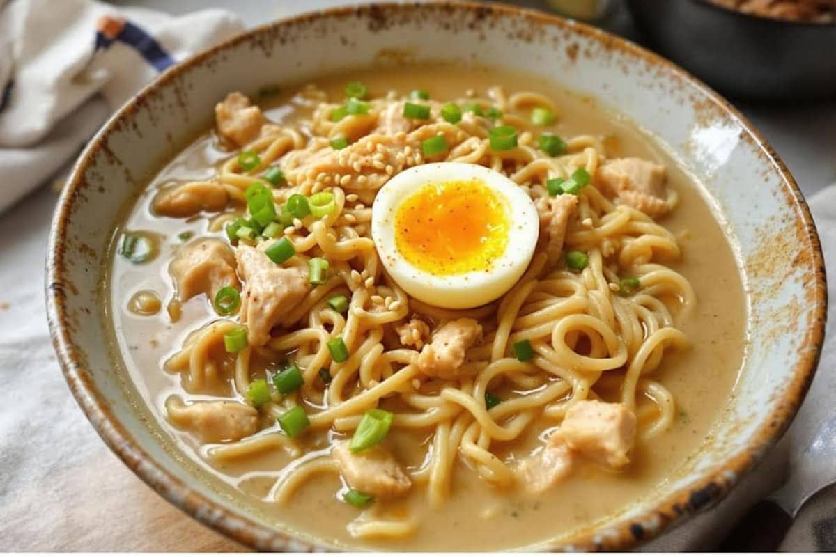 creamy chicken ramen