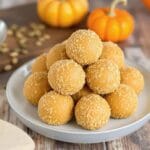 no bake pumpkin cheesecake balls