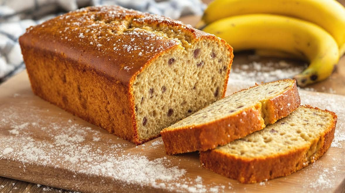 4 ingredient banana bread