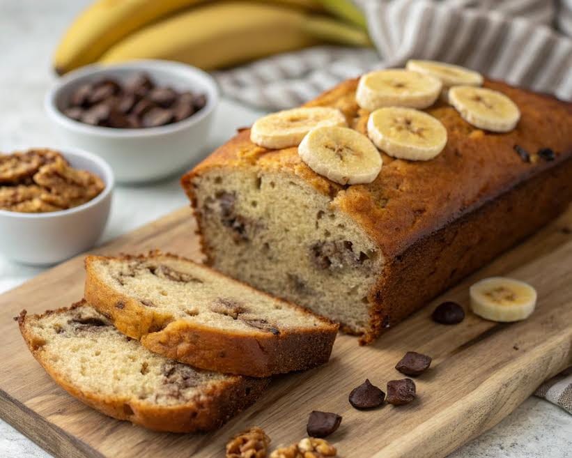 4 ingredient banana bread