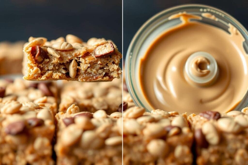 No Bake Peanut Butter Bars with Oatmeal