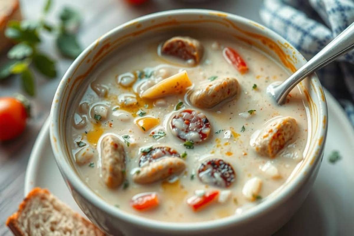 creamy parmesan italian sausage soup