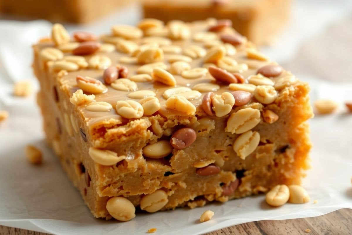 No Bake Peanut Butter Bars With Oatmeal