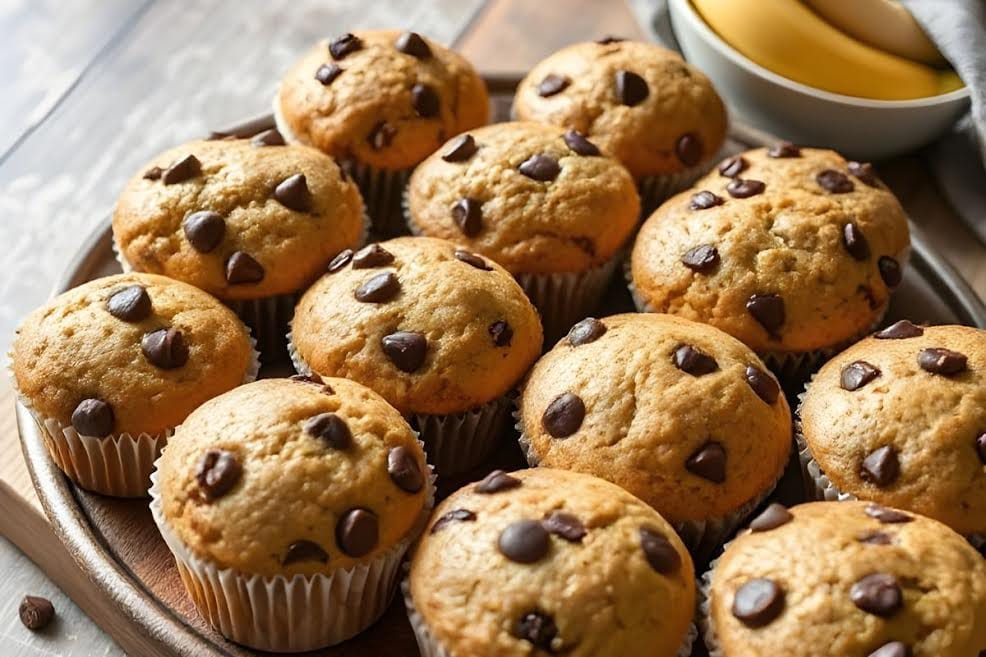 Gluten-Free Banana Chocolate Chip Muffins