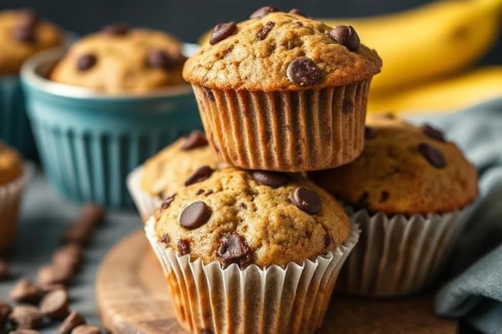 Gluten-Free Banana Chocolate Chip Muffins