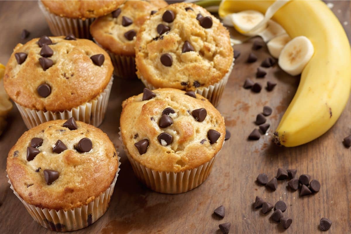 gluten free banana chocolate chip muffins